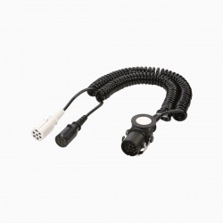 Átalakitó spirál elektromos kábel 24 V 15p/ 2x7p
